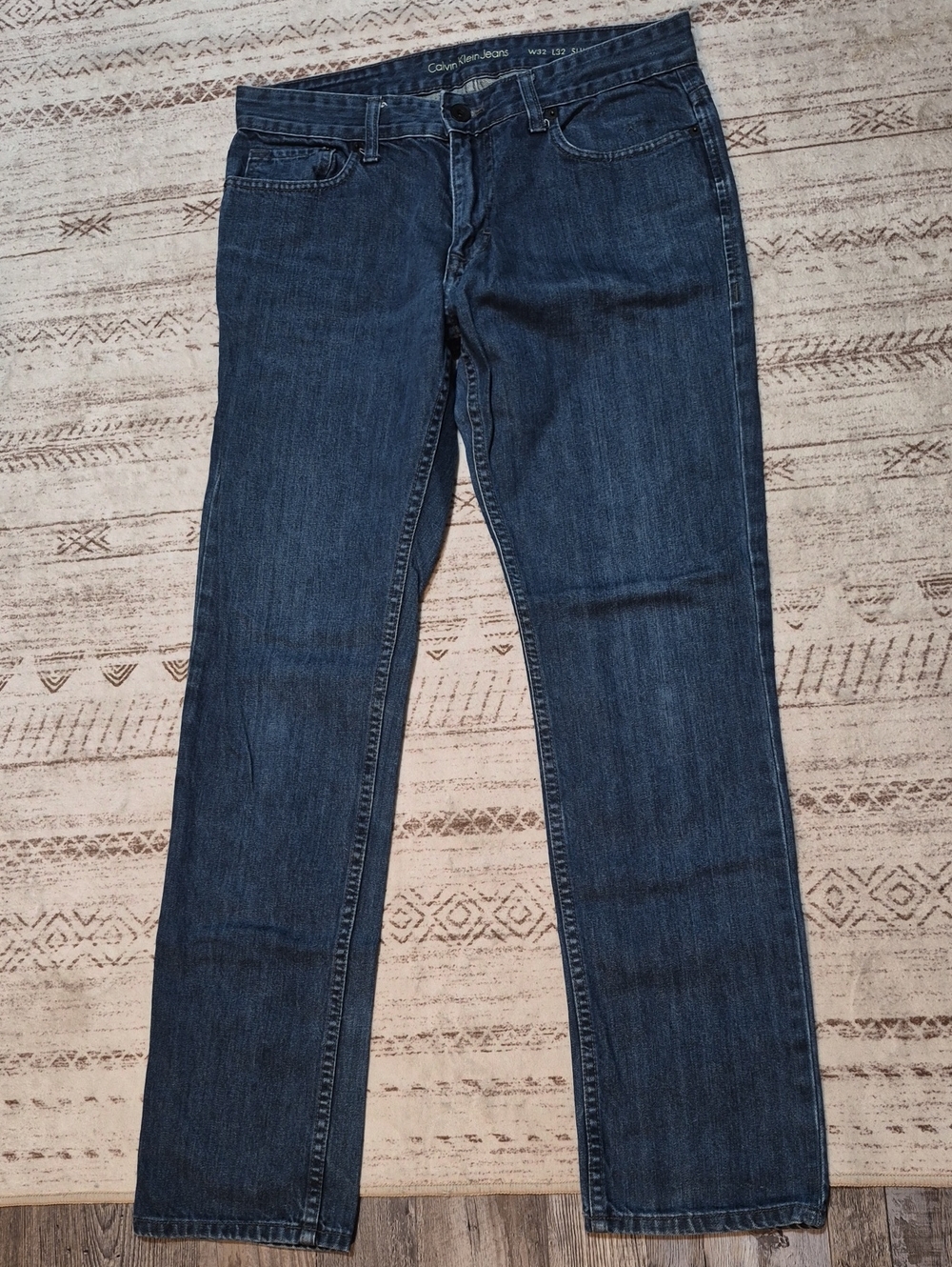 Calvin Klein Men’s Dark Wash Straight Jeans